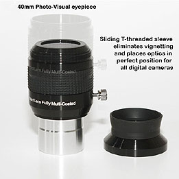 GSO 40mm Super Plossl eyepiece  (for visual & photo-imaging)