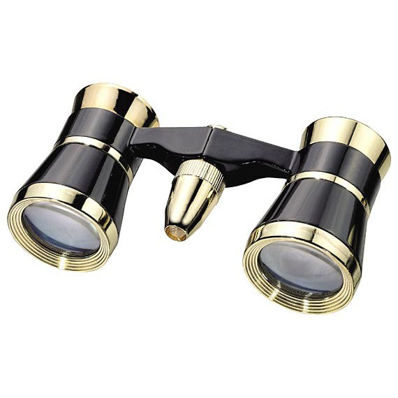 Bresser  Scala  Black & Gold  3x25 Opera glasses (with LED light)