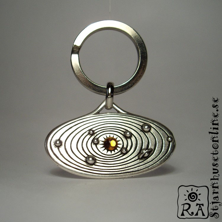 Solar System pendant necklace or keyring