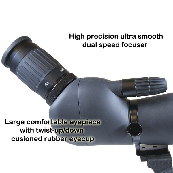 Helios Fieldmaster-ED60DS  15-45x60 ED Spotting Scope with tabletop tripod and stay-on case