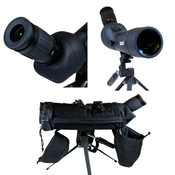 Helios Fieldmaster-ED60DS  15-45x60 ED Spotting Scope with tabletop tripod and stay-on case