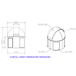 2.2m full height observatory dome