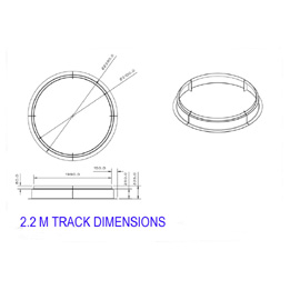 2.2m short height observatory dome (flat roof installation)